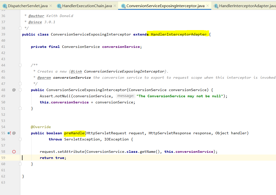 Spring HandlerInterceptor實現原理代碼解析