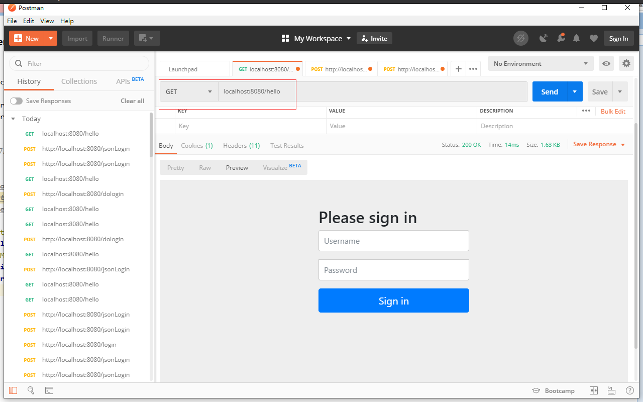 Spring Security基于json登錄實現過程詳解
