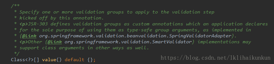 spring @Validated 注解開發(fā)中使用group分組校驗的實現(xiàn)