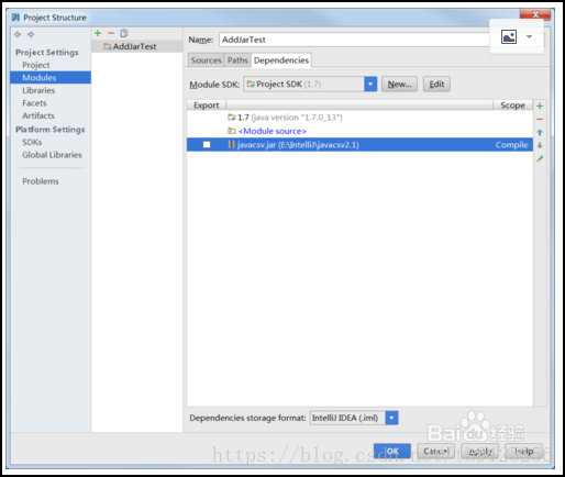 IntelliJ IDEA Java項目手動添加依賴 jar 包的方法(圖解)