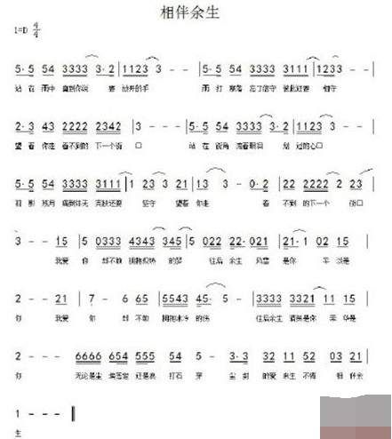 抖音往后余生吉他譜誰有?抖音往后余生風雪是你平淡是你吉他譜完整版分享