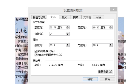 Word2003背景改成自定義圖片怎樣修改其大小
