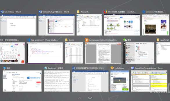 win10多任務可以集中在一個桌面顯示嗎