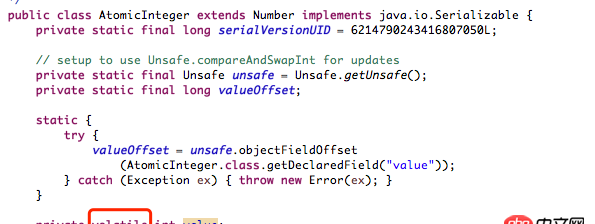java - AtomicInteger等原子類,是不是不用volatile修飾,自帶volatile屬性?