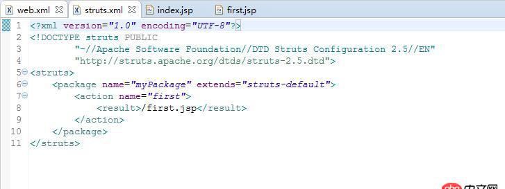 java - struts2找不到類文件