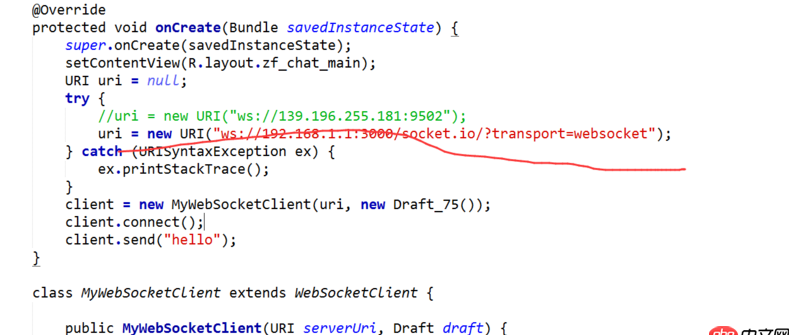 android - socket.io用java-websocket連接不上？