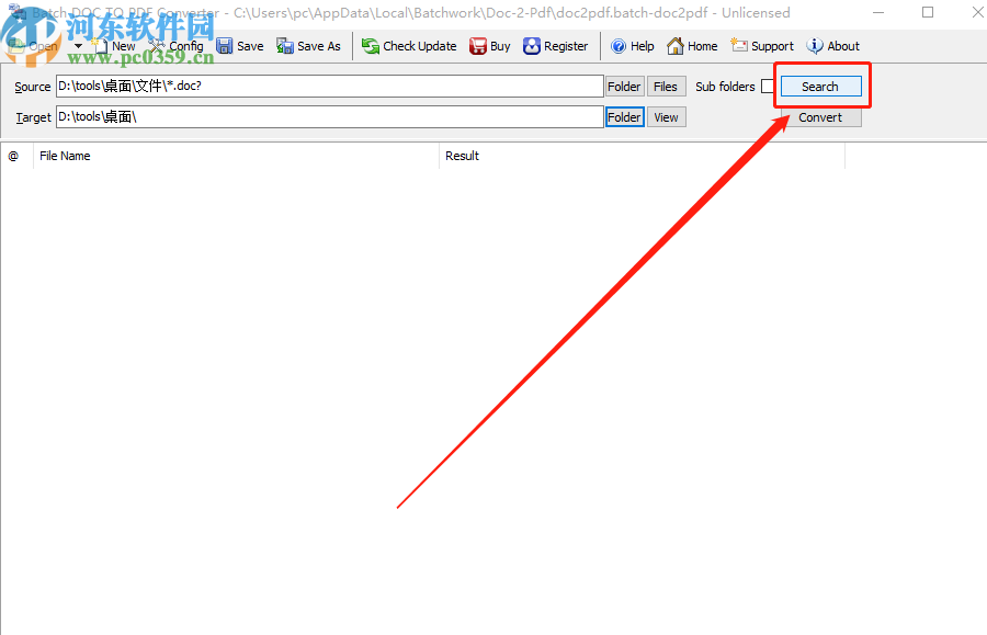 Batch DOC to PDF Converter把Word轉換成PDF文件的方法