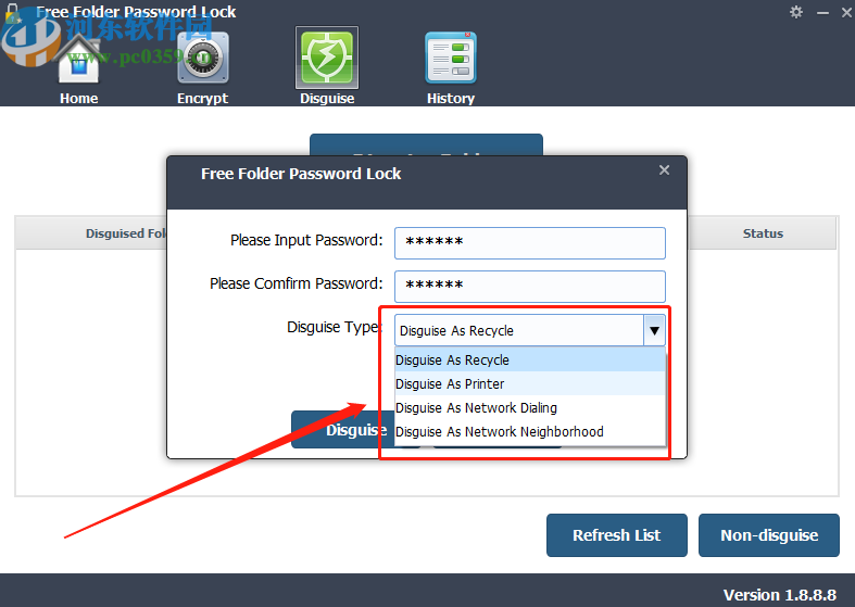 使用Free Folder Password Lock隱藏文件夾的方法步驟