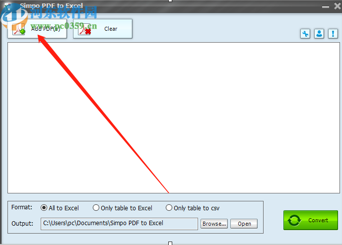 Simpo PDF to Excel將PDF轉換成Excel的方法