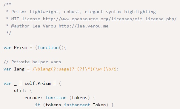 7個高性能JavaScript代碼高亮插件