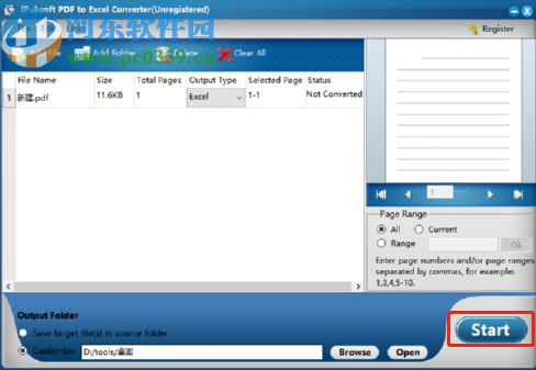 iPubsoft PDF to Excel Converter將PDF轉(zhuǎn)換成Excel文件的方法