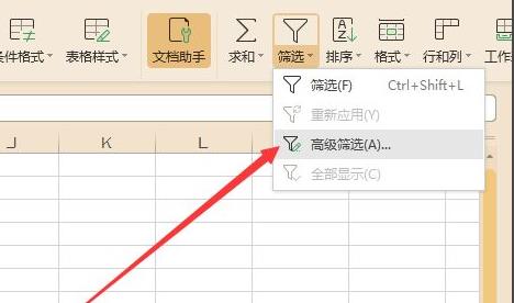 excel篩選多個條件教程