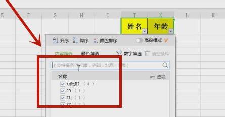 excel篩選出自己想要的數據方法