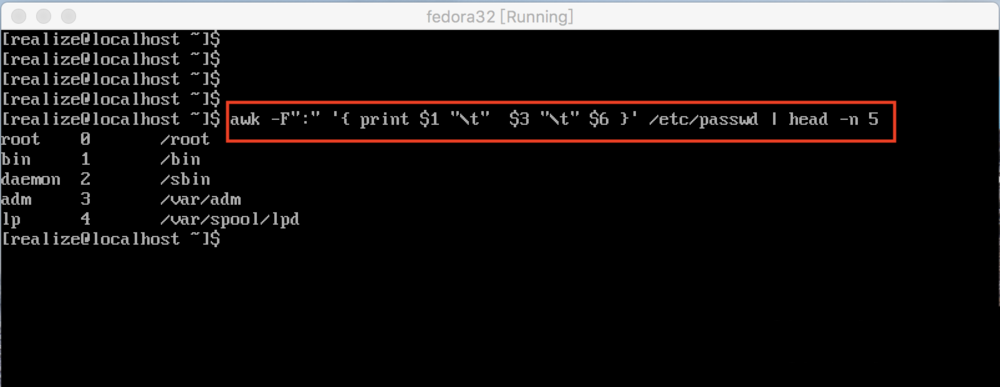 Linux系統中使用awk命令處理文字數據具體操作方法