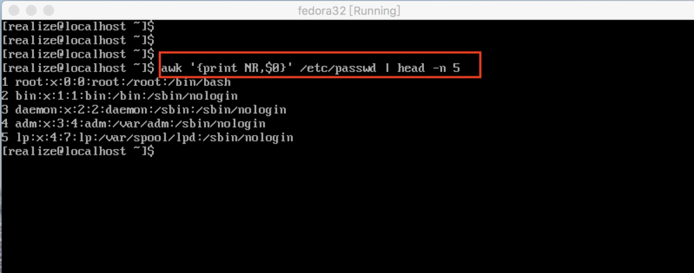 Linux系統中使用awk命令處理文字數據具體操作方法