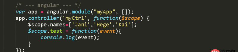 javascript - 請指條明路，angular的$event，在select中卻是undefined？