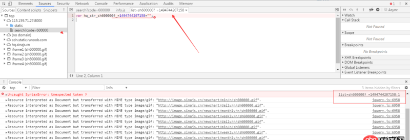 javascript - jq請求接口 報錯