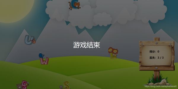 原生js實現的金山打字小游戲（實例代碼詳解）