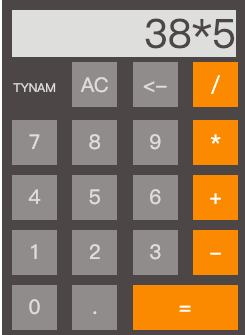 基于html+css+js實現簡易計算器代碼實例