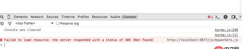 angular.js - angular 指令中包含webworker  在單元測試中一直報找不到worker 文件錯誤 如何解決？