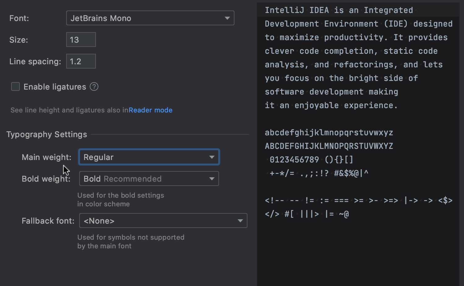 IntelliJ IDEA 2021.1 EAP 4 發(fā)布:字體粗細(xì)可調(diào)整Git commit template 支持