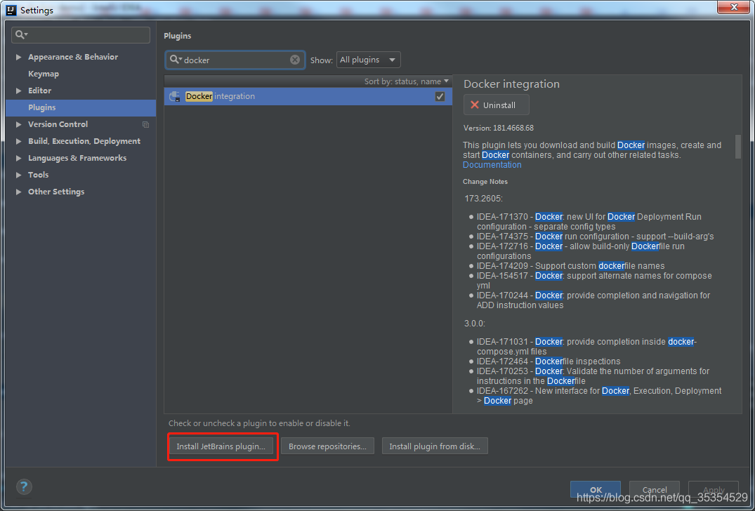 IDEA 配置Docker的過程
