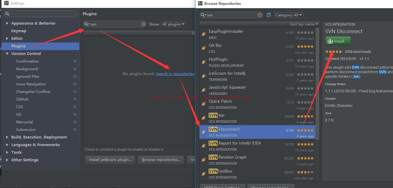 IDEA取消SVN關聯,再重新分享項目的操作
