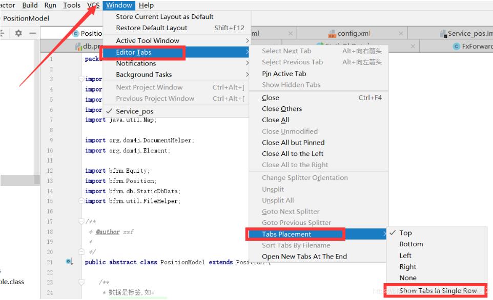 IDEA標(biāo)簽tabs多行顯示的設(shè)置