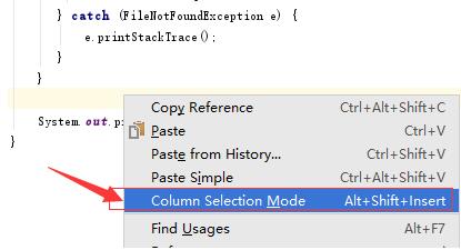 idea 列編輯模式取消的操作