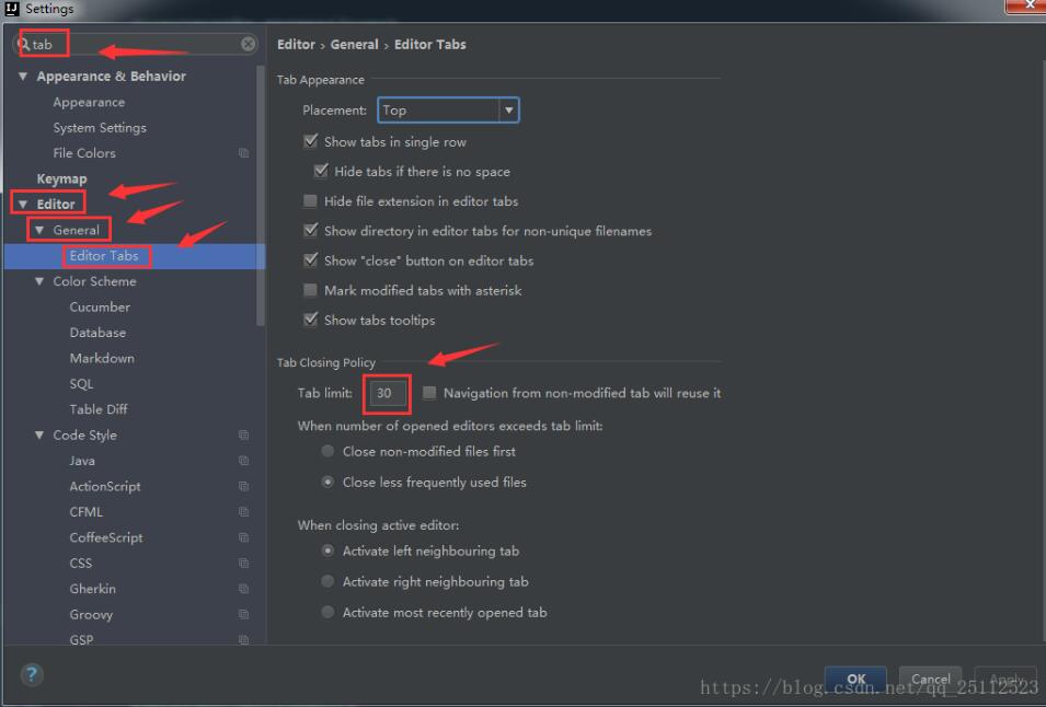 IDEA設(shè)置Tab選項(xiàng)卡快速的操作
