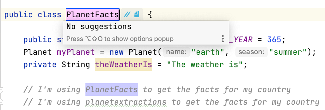 IntelliJ IDEA 2020.3通過重命名內聯重構代碼