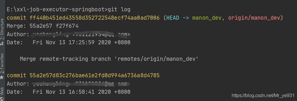 IDEA中git撤回上一次push的方法(指定回到某個版本)