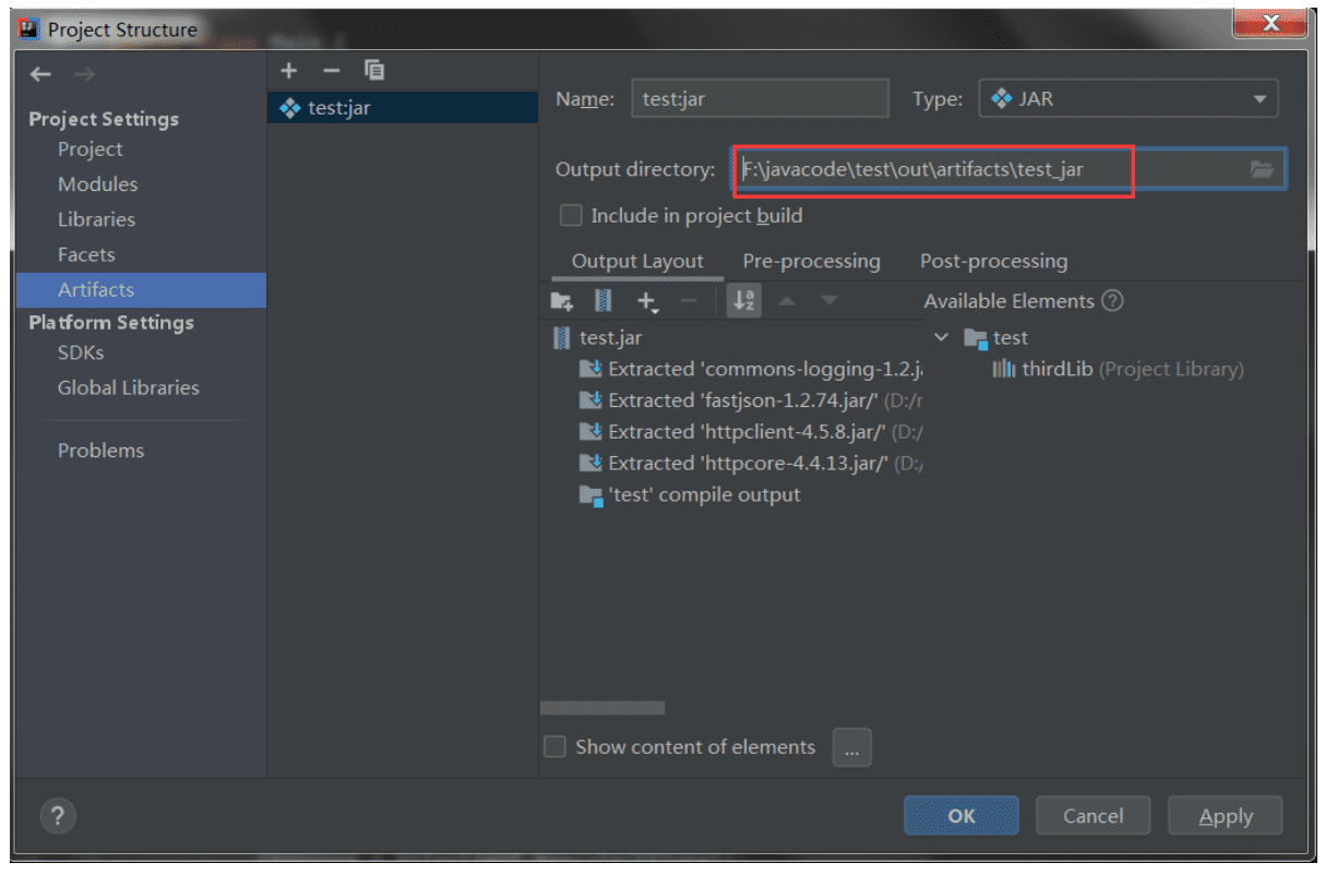 IDEA生成可運行jar包(包含第三方jar包)流程詳解