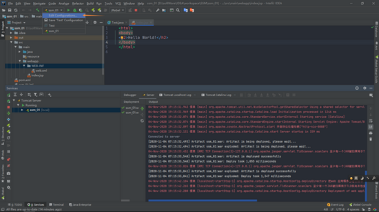 IDEA創(chuàng)建maven項目時在tomcat運行瀏覽器404的問題