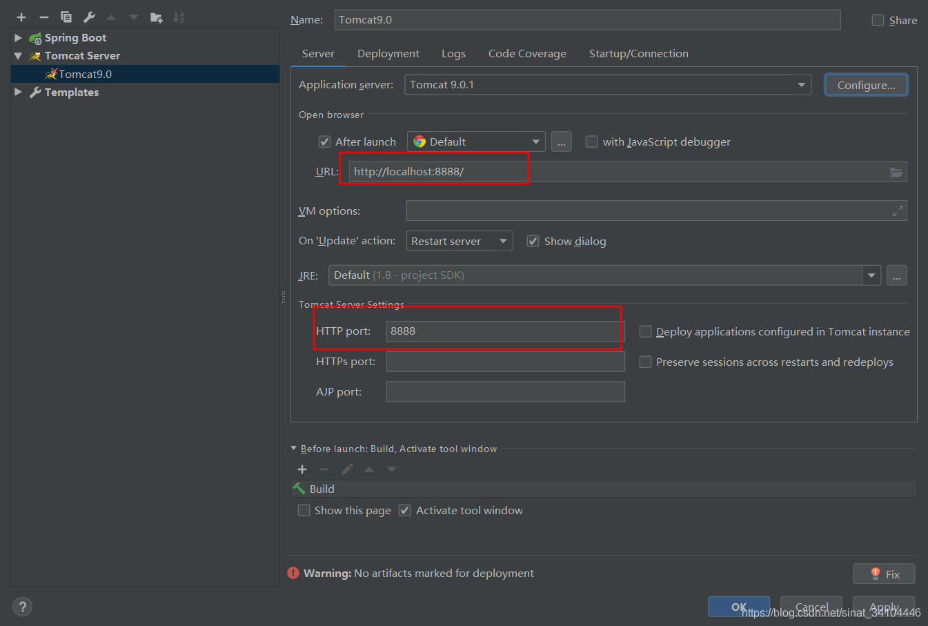 IDEA 配置Tomcat服務器和發布web項目的圖文教程