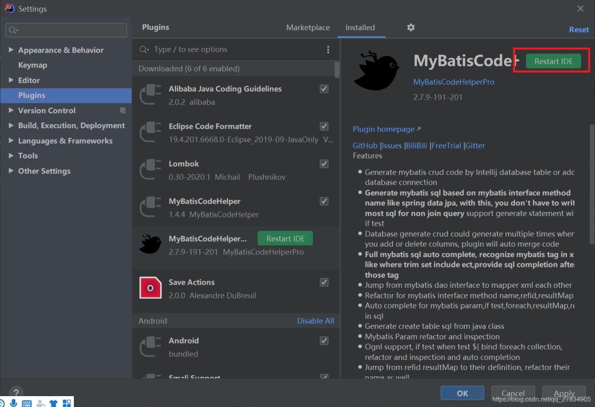 idea2020安?MybatisCodeHelper插件的圖文教程