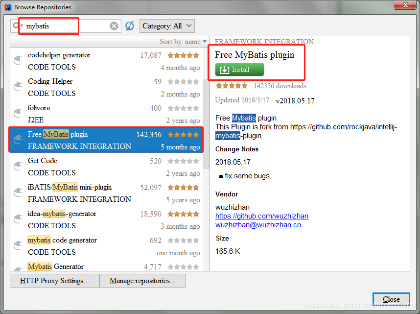 intellij idea中安裝、配置mybatis插件Free Mybatis plugin的教程詳解