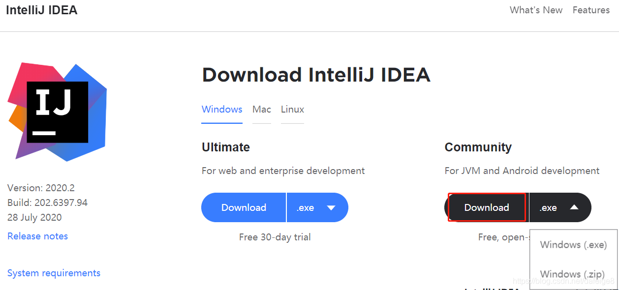 IntelliJ IDEA（2020.2）的下載、安裝步驟詳細教程