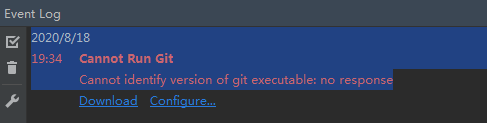 解決idea 拉取代碼出現(xiàn)的 “ Сannot Run Git Cannot identify version of git executable: no response“的問(wèn)題