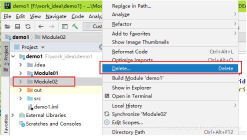 在idea 中添加和刪除模塊Module操作