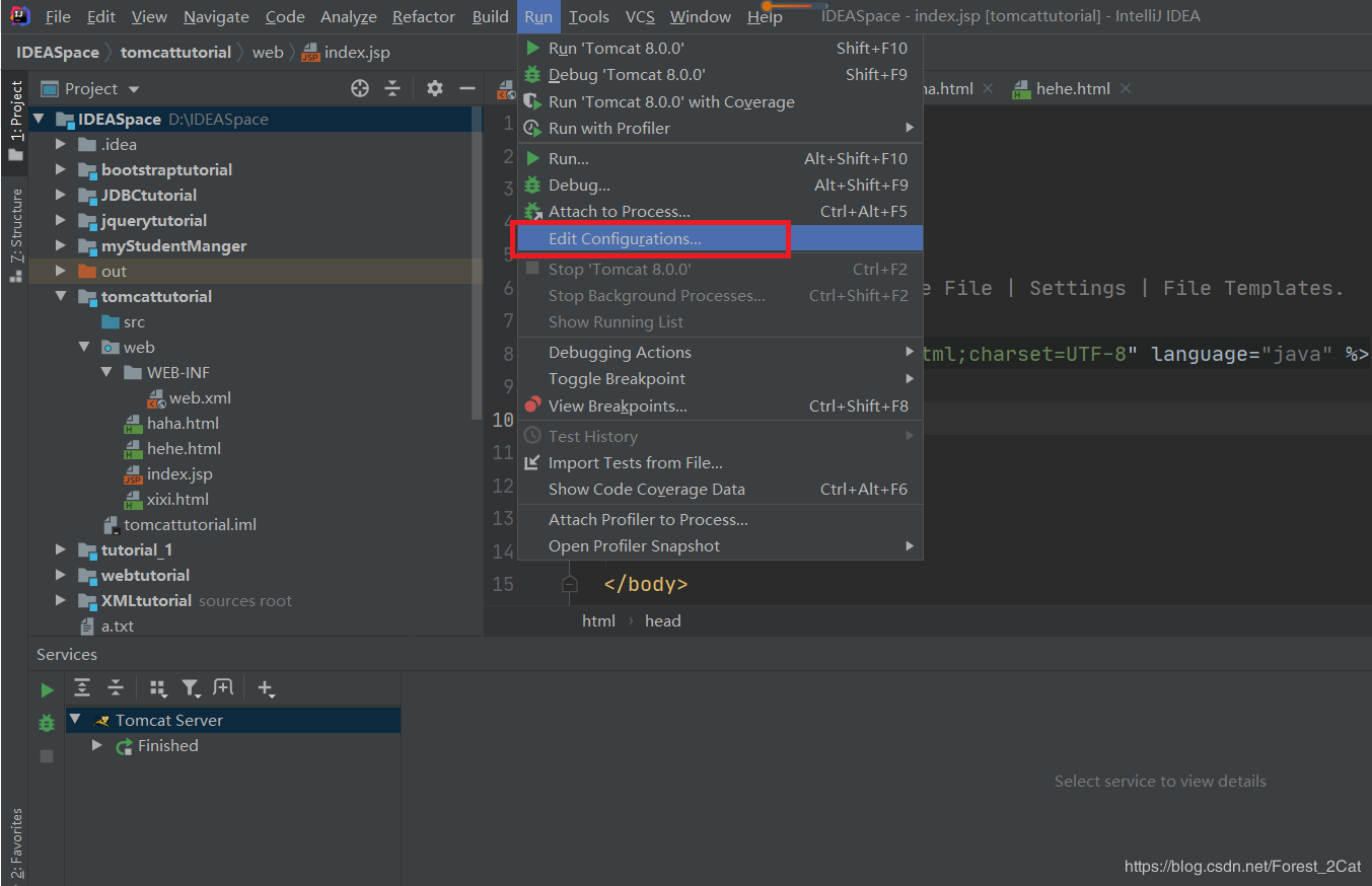 在IDEA中配置tomcat并創建tomcat項目的圖文教程