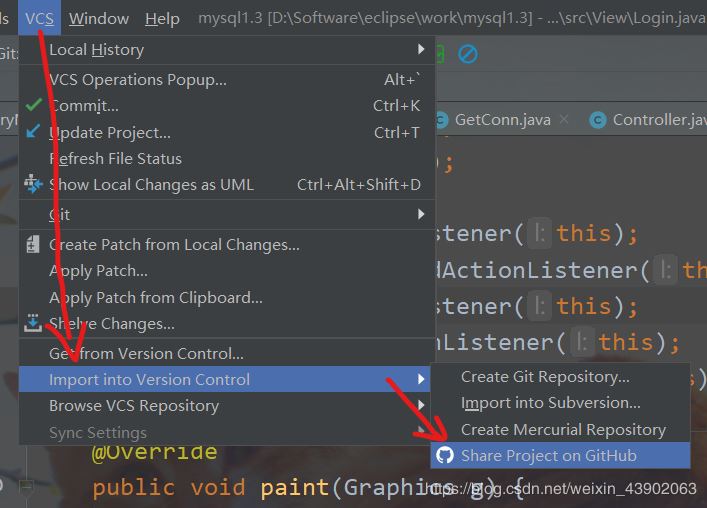 如何把idea中的項(xiàng)目導(dǎo)入github倉(cāng)庫(kù)中(圖文詳解)