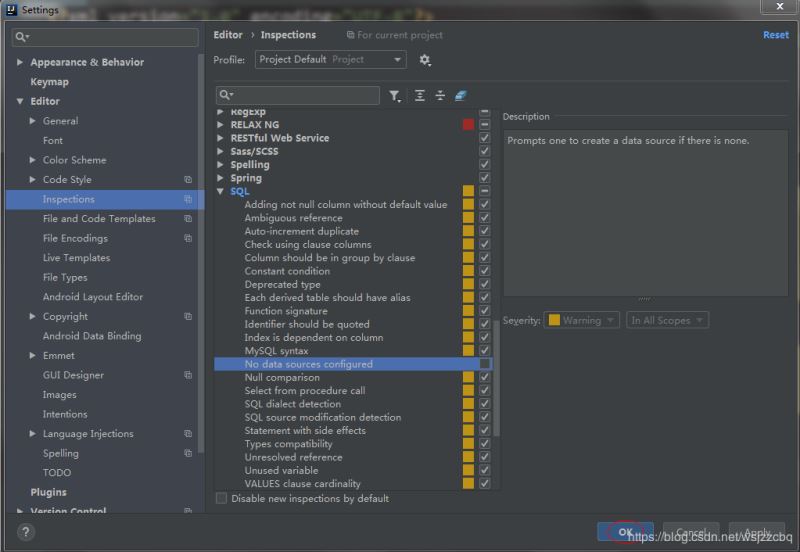 IDEA 去除 mybatis.xml 文件黃色警告的圖文教程
