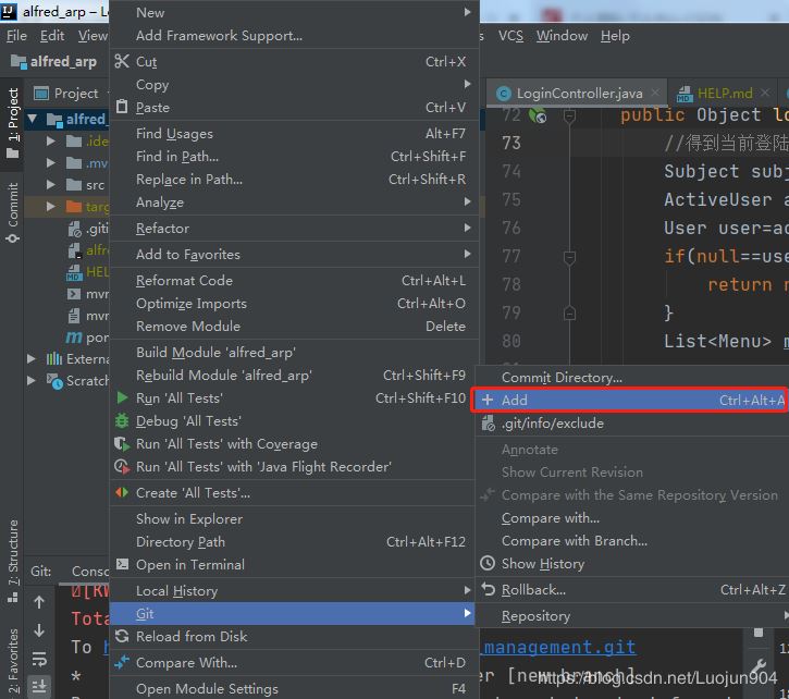 idea2020.1版本git提交項目到github上的方法
