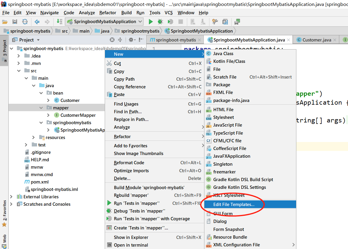 如何使用IDEA創(chuàng)建MAPPER模板過程圖解