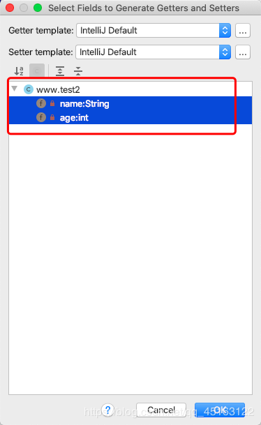 IntelliJ IDEA快速創建getter和setter方法