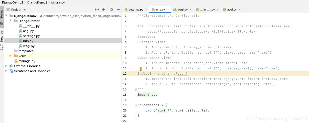 學點簡單的Django之第一個Django程序的實現