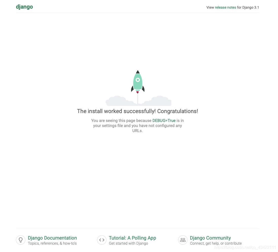 學點簡單的Django之第一個Django程序的實現