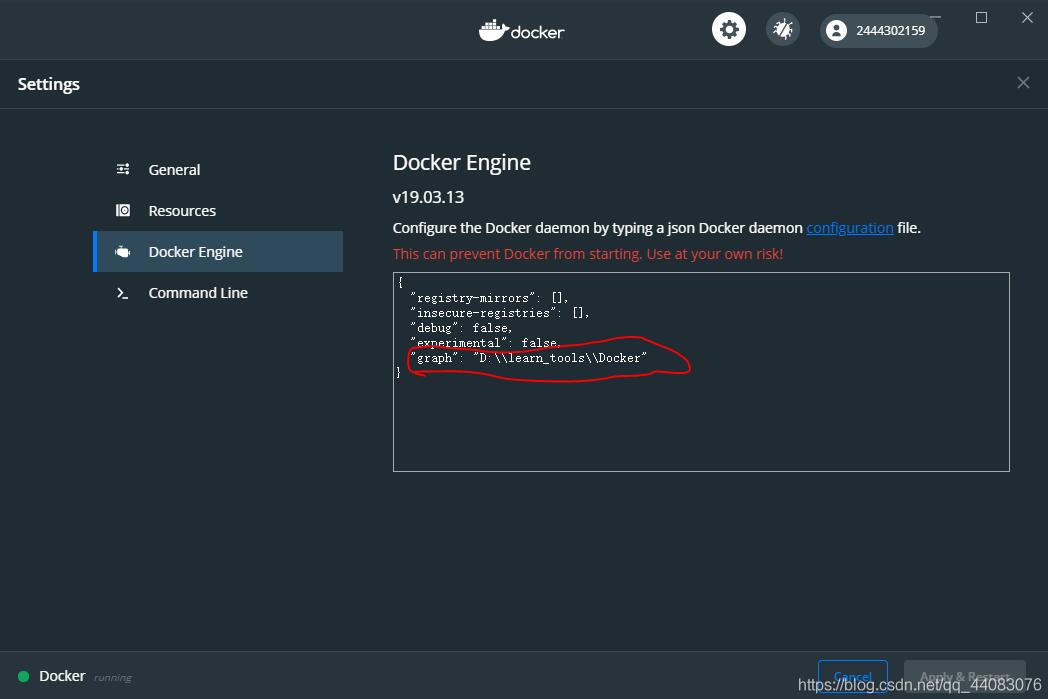 docker 設置windows存儲路徑的操作