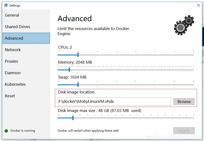 docker 設置windows存儲路徑的操作